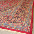Kashan Medallion Hand Knotted Wool Rug