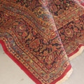 Kashan Medallion Hand Knotted Wool Rug
