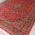 Kashan Medallion Hand Knotted Wool Rug