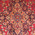 Kashan Medallion Hand Knotted Wool Rug