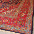 Kashan Medallion Hand Knotted Wool Rug