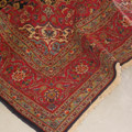 Kashan Medallion Hand Knotted Wool Rug
