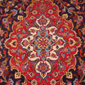 Kashan Medallion Hand Knotted Wool Rug