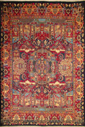 Kashmar Geometric Hand Knotted Wool Rug