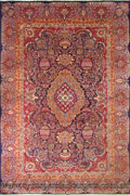 Kashmar Medallion Hand Knotted Wool Rug