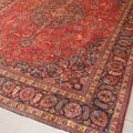 Mashad Medallion Hand Knotted Wool Rug