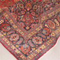 Mashad Medallion Hand Knotted Wool Rug