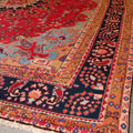 Mashad Medallion Hand Knotted Wool Rug