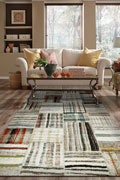 Amore Modern Square Pattern Rugs 21147-60
