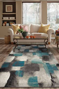 Amore Modern Square Pattern Rugs 21529-953