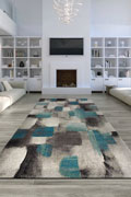 Amore Modern Square Pattern Rugs 21529-953