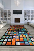 Amore Modern Square Pattern Rugs 20909-90