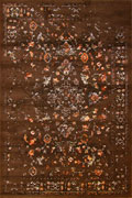 Barcelona Modern Floral Rug 5854 Coffee Brown