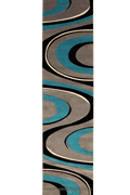 Como Modern Wavy Rug 3842 Gray