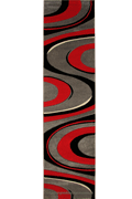 Como Modern Wavy Rug 3842 Gray 01