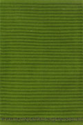 Flavia Wool Modern Plain Stripe Rug Green