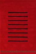 London Modern Stripe Rug W209-Red