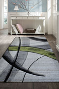 Love Modern Abstract Rugs 22090 Green Emerald