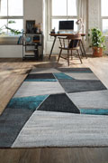 Love Modern Abstract Rugs 22322 Blue Sapphire