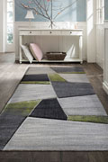 Love Modern Abstract Rugs 22322 Green Emerald