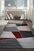 Love Modern Abstract Rugs 22322 Ruby Red