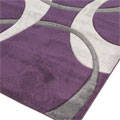 Nevada Modern Abstract Rug 8921A D.Violet D.Grey