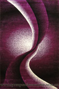 Paris Modern Abstract Rug 5135 Lilac Black