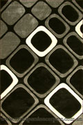 Paris Modern Geometric Rug 5917 Black Grey