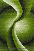 Paris Modern Abstract Rug 5135 Green