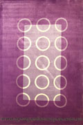 Techno Modern Circle Design Rug 509-113N
