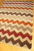 Vento Modern Chevron Stripe Rug 1030W