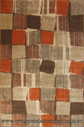 Vento Modern Square Pattern Rug 839N