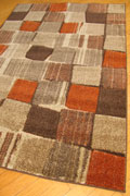 Vento Modern Square Pattern Rug 839N