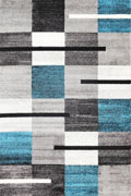 Attila Modern Square Pattern Rugs 25022-95