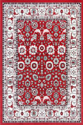 Ellie Contemporary Border Rugs 2233A Red Red