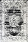 Ellie Contemporary Medallion Rugs 2355B-D.Grey-D.Grey