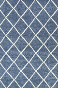 Ellie Contemporary Trellis Rugs 2471A L.Blue L.Blue