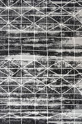 Ellie Contemporary Square Pattern Rugs 2473A D.Grey D.Grey