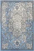Ellie Contemporary Medallion Rugs 2490A L.Grey L.Blue