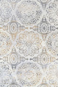 Ellie Contemporary Floral Rugs 2497A Beige L.Grey