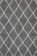 Mara Trellis Shaggy Rugs 80075-095 Grey Cream