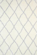 Mara Trellis Shaggy Rugs 80075-696 Cream Silver