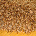 Oval Plain Shaggy Rug Beige Size: 229 x 152cm