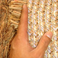 Oval Plain Shaggy Rug Beige Size: 229 x 152cm