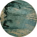 Kaleidoscope Grunge Style Round Rug A259C White Cream