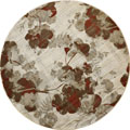 Morocco Floral Round Rugs 0W80800 Cotton Brown LI