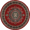 Bello Traditional Medallion Round Rugs 99-R10