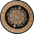 Bello Traditional Medallion Round Rugs 99-B44