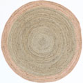 Charlie Round Jute Rugs Pearl