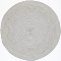 Osvaldo Round Jute Rugs Silver